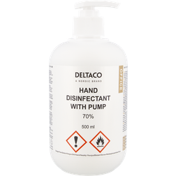 Deltaco Office Handdesinfektionsmedel med Pump, Aloe Vera - 500ml 500ml 12-pack