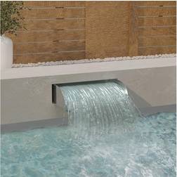 vidaXL Cascade Avec LED Fontaine De Piscine 60x34x14 cm Acier Inoxydable