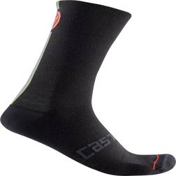 Castelli Racing Stripe 18 Sock Dark Gray