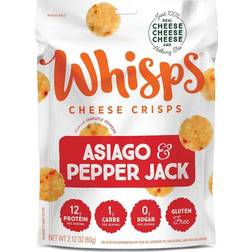 Whisps Cheese Crisps Asiago & Pepper Jack, 2.12 oz