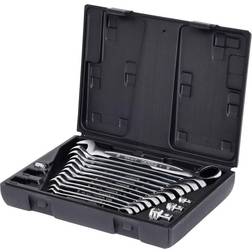KS Tools 503.4666 Crowfoot wrench set 16-piece Spærrenøgle