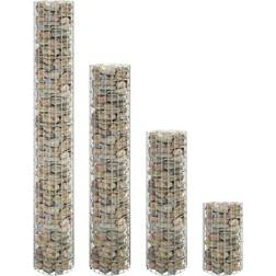 vidaXL Gabion Plantenbakken 4 st Rond Ø30x50/100/150/200 cm