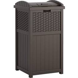 Suncast Can Resin Outdoor Trash Hideaway with Lid 125L