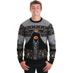 Adult Mordor Lord of the Rings Ugly Sweater Black/Gray/Yellow 3X