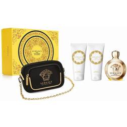 Versace Eros Pour Femme Gift Set EdP 100ml + Body Cream 100ml + Shower Gel 100ml + Purse