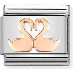 Nomination Classic Rose Swans Charm
