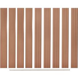 vidaXL Replacement Fence Boards 9 WPC 66.9"