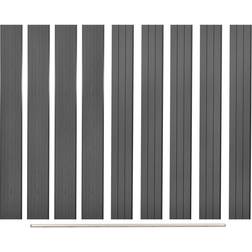 vidaXL Pannelli di Ricambio 9 pz in WPC 170 cm Grigi