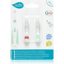 Nuvita Sonic Clean&Care Replacement Brush Heads 3 m+ 2 S