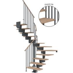 Dolle Dubai Halvsving Antracit 7016-CLASSIC IIII Hvidolieret Eg-90-15