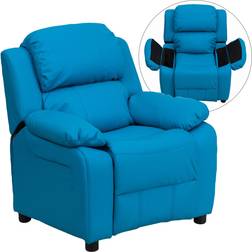 Flash Furniture Charlie Deluxe Padded Contemporary Vinyl Recliner with Storage