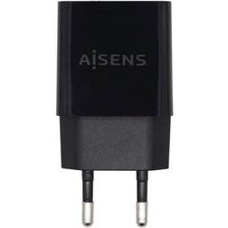 Aisens Cargador USB 10W Alta Eficiencia, 5V/2A, Negro