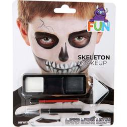 Skeleton Makeup Accessory Kit Black/Gray/White One-Size