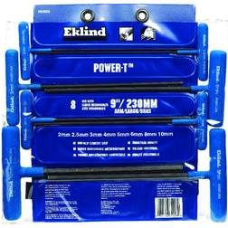 Eklind 64908, Power-T Metric Hex T-Keys with 9" Arm Pouch - 64908 Hex Key