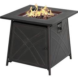 Accents 28 in. W Steel Square Propane