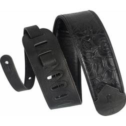 Levy's Leathers Levys M4WP Leather guitar strap Black Rose