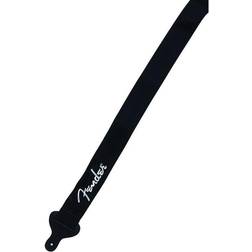 Fender 2" Black Poly Strap with White Logo