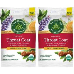 Traditional Medicinals Organic Throat Coat Lozenges Sweet