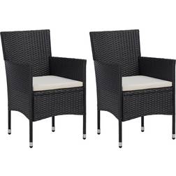 vidaXL 46180 2-pack Silla de jardín para comedor