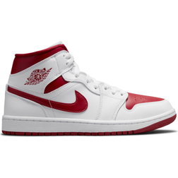 Nike Air Jordan 1 Mid W - White/Pomegranate