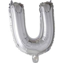 Fiesta Letter Balloons U 100cm Silver