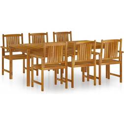 vidaXL 3098680 Juego de comedor de patio, 1 Mesa incl. 6 Sillas