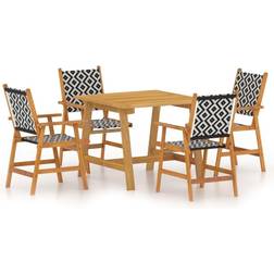 vidaXL 3087123 Set da pranzo per patio, 1 Tavolo incluso 4 Sedie