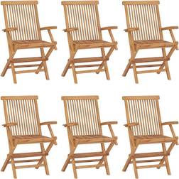 vidaXL 3096594 6-pack Trädgårdsmatstol