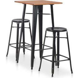 vidaXL 276845 Outdoor Bar Set, 1 Table incl. 2 Chairs