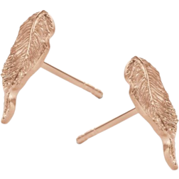 Spirit Icons Fall Ear Stud Earrings - Rose Gold