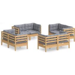vidaXL 3096057 Lounge-Set, Tisch einschl. 2 Stühle & 8 Sofas