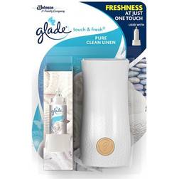 Glade Touch & Fresh Air Freshner & Refill 10ml, Pure Clean Linen