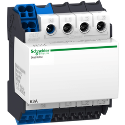 Schneider Electric Distributionsblok 63A 4P top tilgang