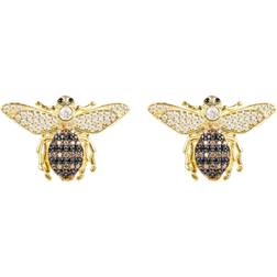 Latelita Honey Bee Stud Earrings - Gold/Multicolour