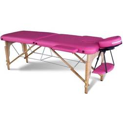 Westwood (Pink) Portable Folding Massage Table Bed Wood 2 sections