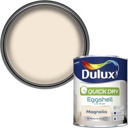 Dulux Quick Dry Eggshell Wood Paint Magnolia 0.75L