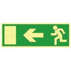 Systemtext Sign Clearance Arrow Left 420x148mm