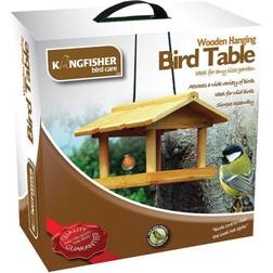 Kingfisher Wooden Hanging Bird Bird Feeder