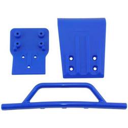 RPM Front Bumper & Skid Plate For Traxxas Slash 4X4 Blue (RPM80025)