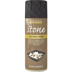 Rust-Oleum AE0070003E8 Textured Stone Effect Metal Paint Black