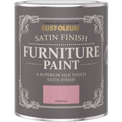 Rust-Oleum Satin Furniture Paint Dusky Pink Metal Paint Pink 0.75L
