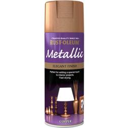 Rust-Oleum AE0110003E8 Metallic Elegant Metallic Copper Spray Metal Paint Gold 0.4L