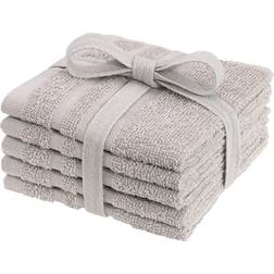 Borganäs Tvättlappar Sand 5-pack Håndklæde Beige