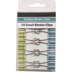 Jam Paper 3/4" 10pk Colorful Binder Clips