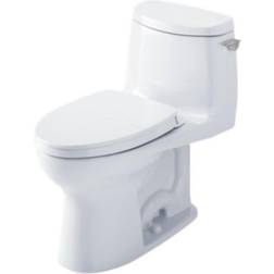 Toto Ultramax II 28 3/8" One-Piece 1.0 GPF Single Flush Elongated Toilet and Washlet Connection in Cotton, MS604124CUFRG#01