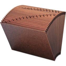Smead 31-Pocket Open Daily Accordion Expanding File, Redrope