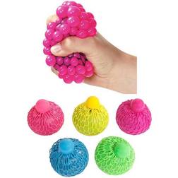 Klämboll, stressboll i nät leksak 6 cm