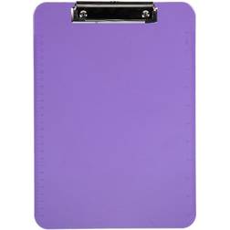 Jam Paper Plastic Clipboard with Metal Clip 12-pack