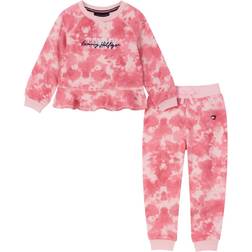 Tommy Hilfiger Little Girl's 2-Piece Tie Dye Logo Top & Joggers Set