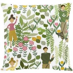 Arvidssons Textil Trädgård Kuddöverdrag Multifärgad, Beige